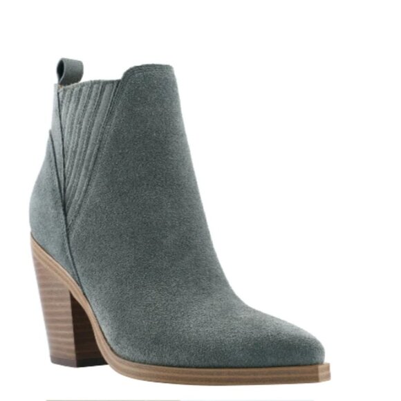 Marc Fisher Western Cowgirl Suede Boho Gadri Ankle Booties Size 11 - Picture 1 of 6